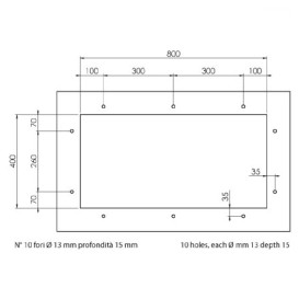 Мойка для кухни CM Filoquadra 85Х45 см Sottotop нержавеющая сталь 1191А
