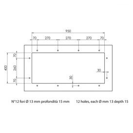 Мойка для кухни CM Filoquadra 99Х44 см Sottotop Undertop нержавеющая сталь 12921