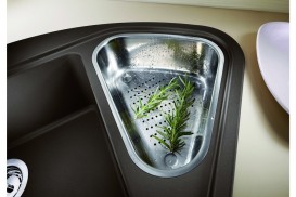 Мийка для кухні Blanco DELTA II-F SILGRANIT клапан-автомат антрацит 523670