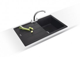 Мойка для кухни Franke Basis BFG 611-78 врезная оборотная Fragranite оникс 114.0258.040