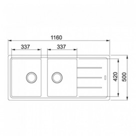 Мойка для кухни Franke Basis BFG 621 врезная оборотная Fragranite графит 114.0367.653