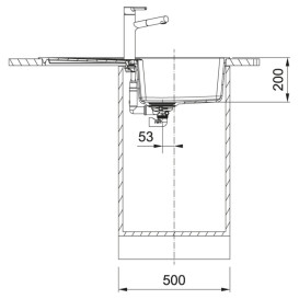 Мойка для кухни Franke Centro CNG 611-86 86х50 см Fragranite оникс 114.0701.823
