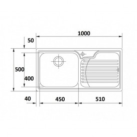 Мойка для кухни Franke Galassia GAX 611 врезная чаша слева нержавеющая сталь полированная 85840802