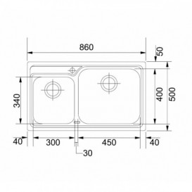 Мойка для кухни Franke Galassia GAX 620 врезная нержавеющая сталь полированная 8580796 