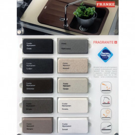 Мойка для кухни Franke Kubus KBG 110-50 54х44 см под столешницу Fragranite черный матовый 125.0631.517