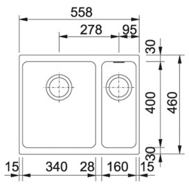 Мойка для кухни Franke Kubus KBG 160 монтаж под столешницу Fragranite сахара 125.0072.745
