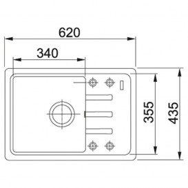 Мойка для кухни Franke Malta BSG 611-62 врезная оборотная Fragranite графит 114.0375.049