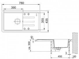 Мойка для кухни Franke Malta BSG 611-78 врезная оборотная Fragranite ваниль 114.0375.034