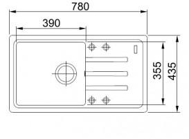 Мойка для кухни Franke Malta BSG 611-78 врезная оборотная Fragranite ваниль 114.0375.034