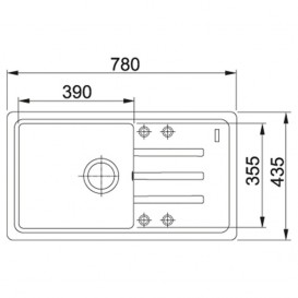 Мойка для кухни Franke Malta BSG 611-78 врезная оборотная Fragranite серый камень 114.0575.041