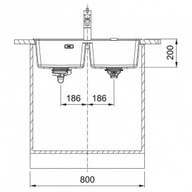 Мойка для кухни Franke Maris MRG 620 TL 76х51 см Fragranite чёрный матовый 114.0661.782