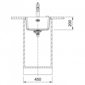 Мийка для кухні Franke Maris MRG 110-37 40,3х43,3 см Fragranite онікс 135.0668.390
