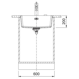Мийка для кухні Franke Maris MRG 110-52 55,3х43,3 см под столешницу Fragranite сахара 125.0701.781