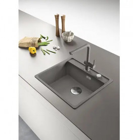 Мийка для кухні Franke Maris MRG 610-52 TL 56х51 см Fragranite сірий камінь 114.0668.868
