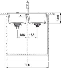 Мийка для кухні Franke Maris MRG 620 TL 76х51 см Fragranite білий 114.0720.012
