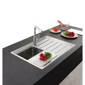 Мойка для кухни Franke Neptune Plus NPX 611 врезная чаша слева нержавеющая сталь полированная 101.0068.368