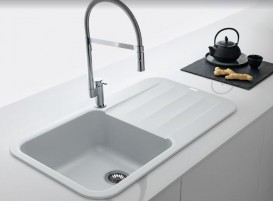 Мойка для кухни Franke Pebel PBG 611-78 врезная оборотная Fragranite белый 114.0258.049