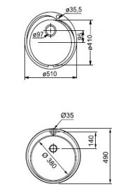 Мийка для кухні Franke Rambla RON 610-41 врізна нержавіюча сталь полірована 101.0255.785