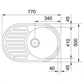 Мийка для кухні Franke Ronda ROG 611 врізна зворотний Fragranite шторм 114.0381.066