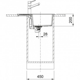 Мойка для кухни Franke Sirius 2.0 S2D Slim 611-62 62х43,5 см Tectonite серый 143.0631.682