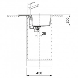 Мойка для кухни Franke Sirius 2.0 S2D Slim 611-62 62х43,5 см Tectonite бежевый 143.0671.743