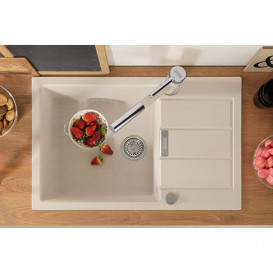 Мийка для кухні Franke Sirius S2D Slim 611-78 78х43,5 см Tectonite бежевий 143.0671.745