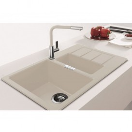 Мойка для кухни Franke Sirius SID 651-78 врезная оборотная с двумя отверстиями Tectonite маскарпоне 114.0497.987