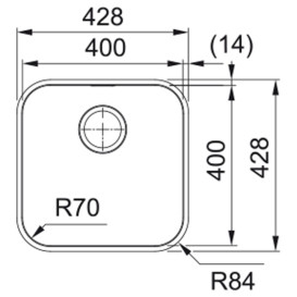 Мойка для кухни Franke Smart SRX 110-40 нержавеющая сталь полированная 122.0739.591