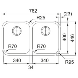 Мойка для кухни Franke Smart SRX 120 нержавеющая сталь полированная 122.0739.594