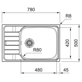 Мийка для кухні Franke Spark SKL 611-78 XL нержавіюча сталь декор 101.0716.716