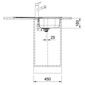 Мойка для кухни Franke Spark SKL 611-79 врезная оборотная нержавеющая сталь декор 101.0598.809