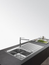 Мойка для кухни Franke Spark SKX 611-86 врезная оборотная нержавеющая сталь декор 101.0510.065