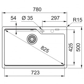 Мойка для кухни Franke Urban UBG 610-78 врезная оборотная Fragranite оникс 114.0574.960