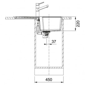 Мойка для кухни Franke Urban UBG 611-78 врезная оборотная Fragranite графит 114.0574.939