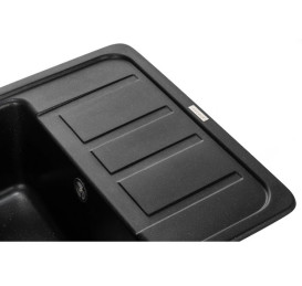 Мойка для кухни Granado Alanis 57,4х46 см наногранит black shine 2701