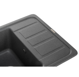 Мойка для кухни Granado Alanis 57,4х46 см наногранит графит 2709