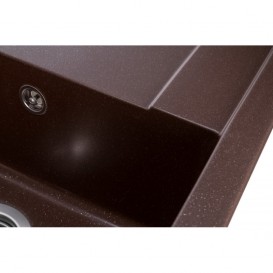 Мойка для кухни Granado Alicante врезная 78х49,5 см наногранит marron 2406