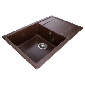 Мойка для кухни Granado Alicante врезная 78х49,5 см наногранит marron 2406