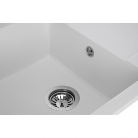 Мойка для кухни Granado Alicante врезная 78х49,5 см наногранит white 2405