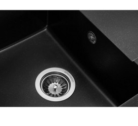 Мийка для кухні Granado Almeria 77,5х49 см нанограніт black shine 3101