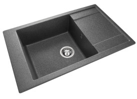 Мойка для кухни Granado Almeria 77,5х49 см наногранит графит 3109