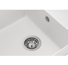 Мойка для кухни Granado Almeria 77,5х49 см наногранит white 3105