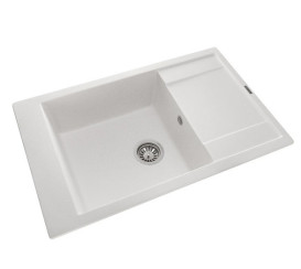 Мойка для кухни Granado Almeria 77,5х49 см наногранит white 3105