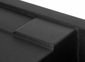 Мийка для кухні Granado Altea врізна 61х49,5 см нанограніт black shine 1301