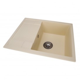 Мийка для кухні Granado Altea врізна 61х49,5 см нанограніт ivory 1304