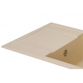 Мийка для кухні Granado Altea врізна 61х49,5 см нанограніт ivory 1304