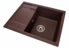 Мийка для кухні Granado Altea врізна 61х49,5 см нанограніт marron 1306
