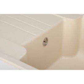 Мийка для кухні Granado Avila врізна 60,2х48,8 см нанограніт ivory 0504