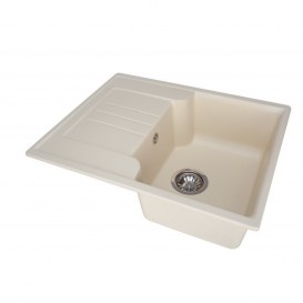 Мийка для кухні Granado Avila врізна 60,2х48,8 см нанограніт ivory 0504
