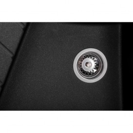 Мийка для кухні Granado Barcelona врізна 100х57 см нанограніт black shine 1101